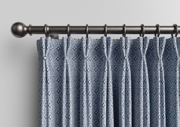 Aztec, Indigo - Made to Measure Curtains - Image 10